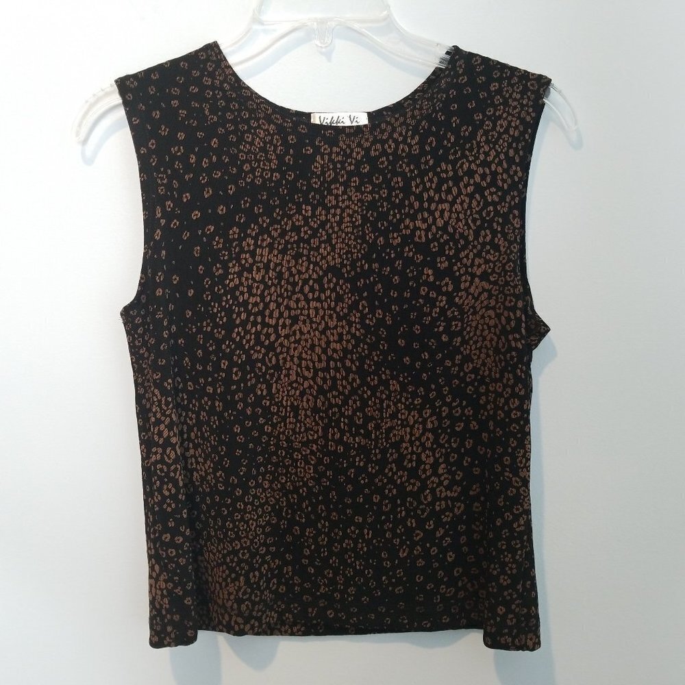 Vikki Vi Animal Print Shell Tank Top MP